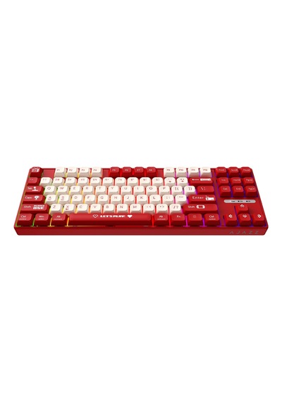 Ajazz Ak870 Mc Kablolu Mekanik Oyun Klavyesi Kırmızı Klavye Brown Switch