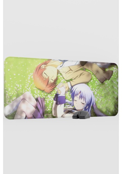 Angel Beat S Anime V5 - 90x40 Xxl Gaming Kauçuk Kaymaz Taban Mouse Pad Fare Altlığı