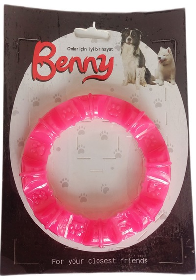 Benny Köpek Oyuncağı Yuvarlak Şekilli 11,5 Cm Pembe