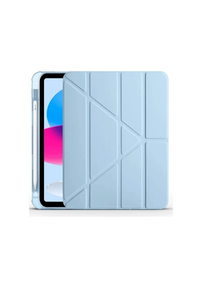 Apple İpad 2025 10.9 10.nesil A16 Kılıf Kalemlikli Mars Tablet Kılıfı - Mavi Diğer