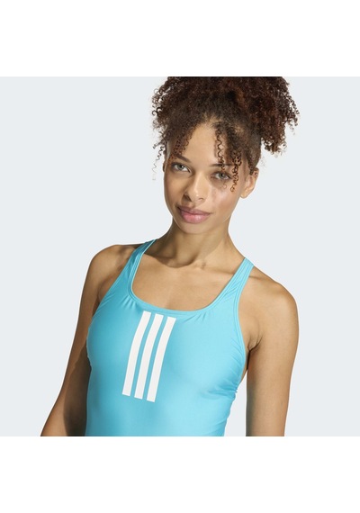 Adidas 3 Bantlı V Kadın Mavi Mayo Kd3988