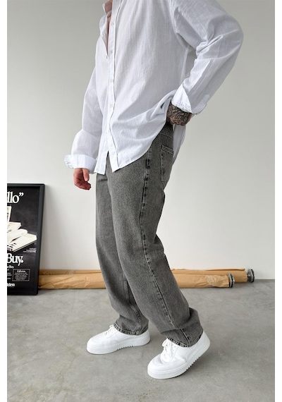 Gri Premium Basic Regular Pantolon Gri