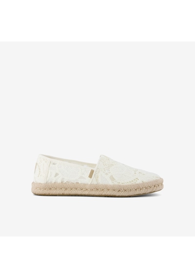 10023030 Egret Espadril Kadın 10023030 10023026 Toms Alpargata Rope 2.0 Floral Crochet