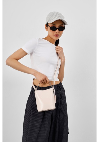 Shule Bags Amore Minimal Çapraz Çanta Krem