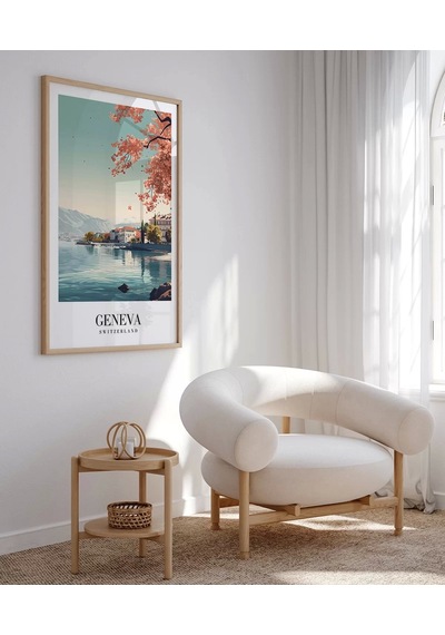 Çerçevesiz Poster Alplerin Ve Gölün Zarafeti