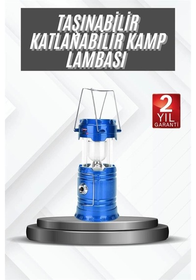 Mey İthalat Kamp Lambası Güneş Enerjili Led Lamba Işıldak Şarjlı Powerbank Özellikli