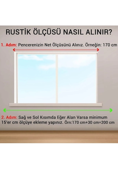 AS Perde Ahşap Rustik Perde Askısı Top Rustik Raysız
