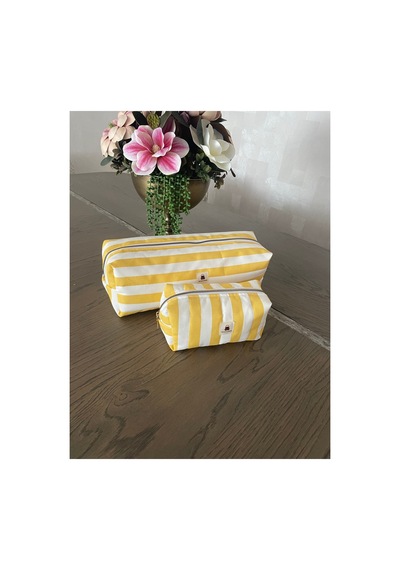 2 Li Takım Airwrap Uyumlu Düzenleyici Ve Makyaj Çantası Sarı