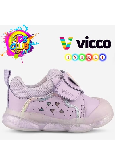 Vicco Pena Işıklı Ortopedik Çocuk Spor Ayakkabı Lila