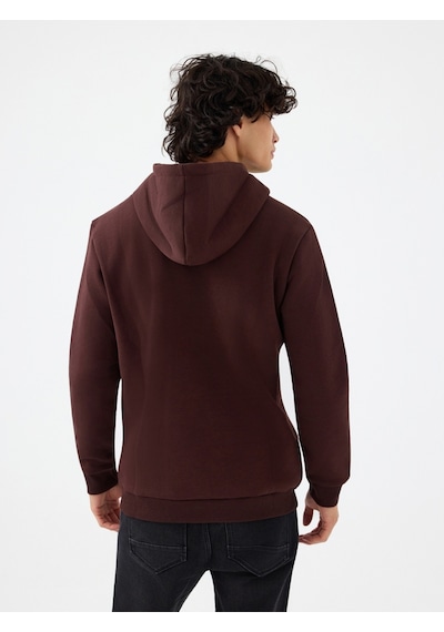 Regular Fit Erkek Sweatshirt Kahverengi