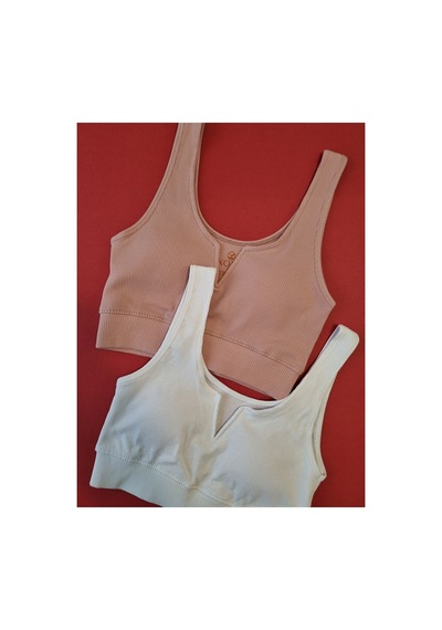 Demirsa Boutique Modelli, Fitilli 2 Adet Pudra Ve Beyaz Renk Çıkarılıp Takılabilir Pedli Kaşkorse Kadın Büstiyer Pudra-beyaz Demirsa Boutique Modelli, Fitilli 2 Adet Pudra Ve Beyaz Renk Çıkarılıp Takılabilir Pedli Kaşkorse Kadın Büstiyer Pudra-beyaz