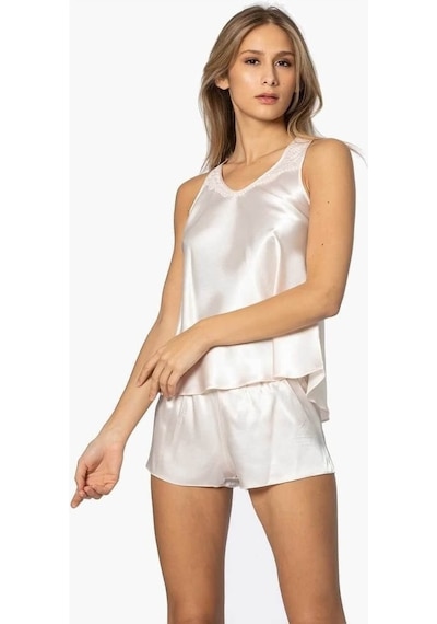 Pierre Cardin 6010 İpek Saten 6 Lı Gecelik Sabahlık Pijama Takım