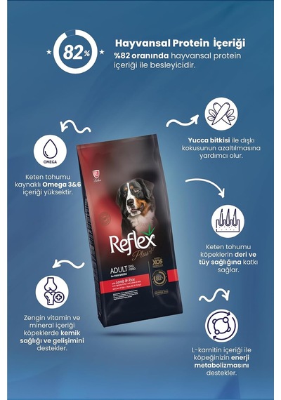 Ayrex Plus Kuzulu Pirinçli Medium Yetişkin Köpek Maması 18 Kg