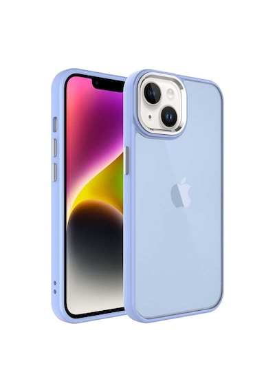 Kilifone - Apple Uyumlu iPhone 14 Plus - Kılıf Arkası Buzlu Sert Pc May Kapak - Lila