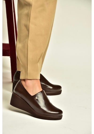 Fox Shoes Z602181660 Kahverengi Rustik Günlük Kadın Ayakkabı