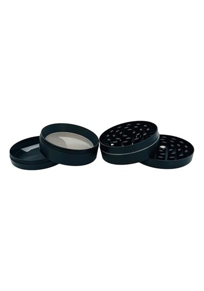 Efotech Grınder Parçalayıcı Metal Baharat Öğütücü Herb Spice 4 Katmanlı 40mm / 50mm / 63mm Sıyah, 63mm , Etg-4 Diğer