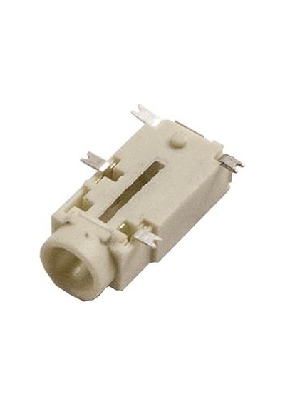 3.5Mm Stereo 4-Pin Smd Jack Dişi - Beyaz