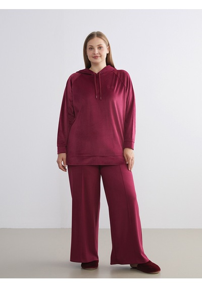 Lcw Dream Bordo Beli Lastikli Kadın Pijama Altı
