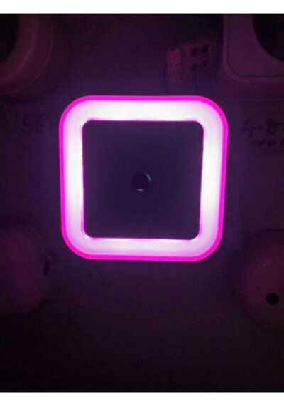 Pt-893 Karanlık Sensörlü Pembe Gece Lambası Tek Ebat No Color