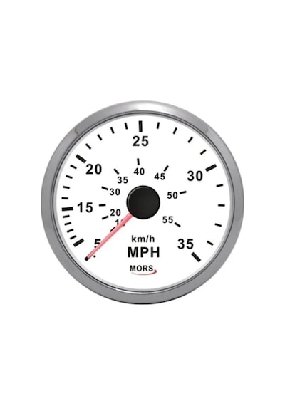 Mors Sürat Göstergesi 35Mph Ve Pitot Hortum 12-24V Beyaz