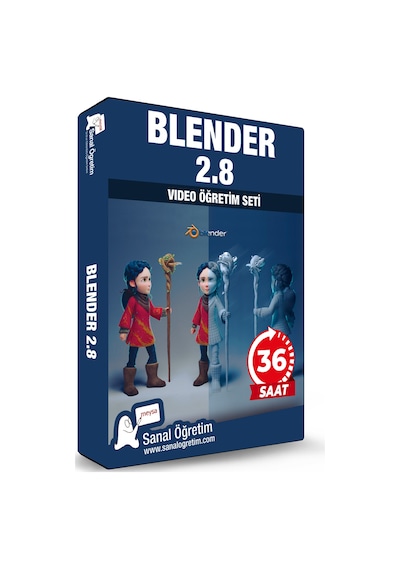 Blender Modelleme, Renklendirme, İskeletlendirme Eğitim Seti