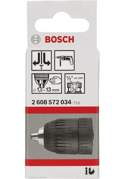 Bosch Anahtarsız Mandren 2 - 13 mm. 1/2" - 20 - 2608572034