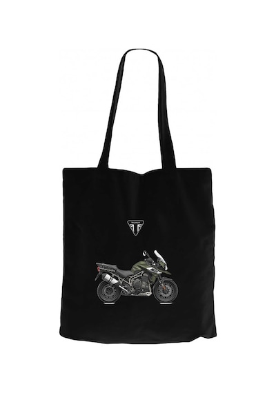 Triumph Tiger Explorer Siyah Kanvas Bez Çanta Siyah