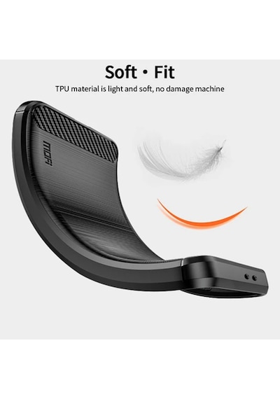 Honor X9A 5G Brushed Carbon Fiber Silikon KılıHonf - Siyah AL3332