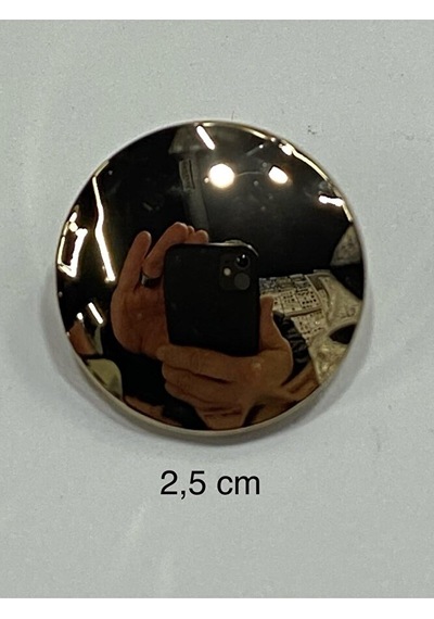 Metal Düğme/kaban Manto Boyu/ 6 Lı Set/2,5 Cm/jx015/gold