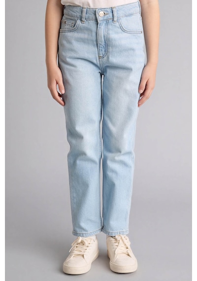 Defacto Mom Fıt Geniş Paça Jean Pantolon Kız Çocuk G0255a826smnm39 Mavi-nm39