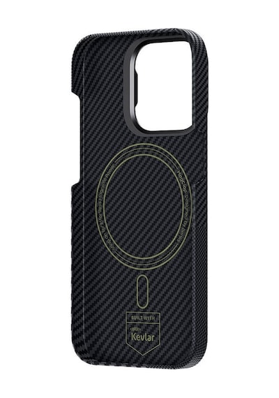 Apple Uyumlu iPhone 15 Pro Max Kılıf Magsafe Şarj Özellikli Karbon Fiber Benks Montage Armorair 600d Kevlar Kapak