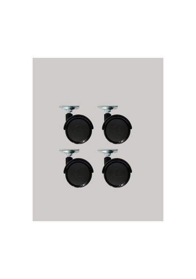 Kilitsiz Mini Tekerlek Ayak 4 Cm 4 Lü Set Kolay Montaj Çok Renkli Çok Renkli