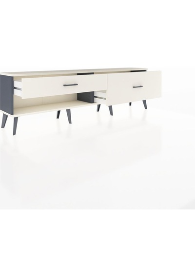 Arges Tv Ünitesi 2 Çekmeceli 176x30x51 Antrasit-aytaşı/aytaşı Aytası/aytası Arges Tv Ünitesi 2 Çekmeceli 176x30x51 Antrasit-aytaşı/aytaşı Aytası/aytası