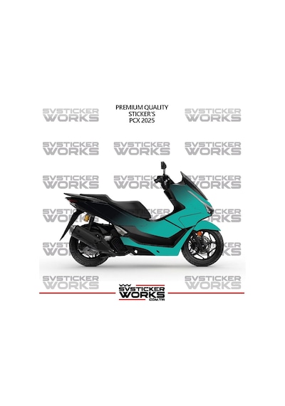 Honda Pcx 2025 Kaplama Sticker Çift Renk Motor Kaplama Modeli Hazır Kit Yüksek Kalite 35866428