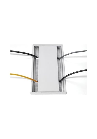 Hafele Versaflap Dual Priz Gümüş 3 Soket / 2rj45