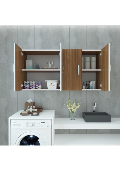 Kenzlife hazır mutfak merta cvz 060*120*32 mutfak banyo dolabı kapaklı raflı