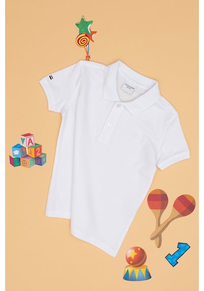 U.s. Polo Assn. Erkek Çocuk Beyaz Tişört Basic 50306495-vr013 Beyaz