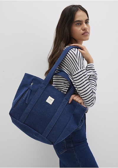 Mavi - Denim Omuz Çantası 1913105-70872 Koyu Mavi