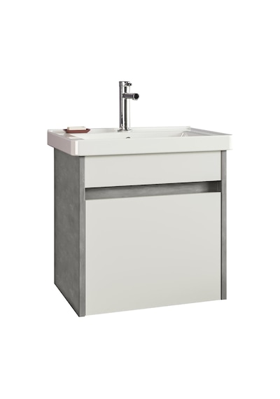 Orka Aydos 55 Cm Mdf Retro Gümüş/Beyaz Banyo Dolabı Takımı Çok Renkli Orka Aydos 55 Cm Mdf Retro Gümüş/Beyaz Banyo Dolabı Takımı Çok Renkli