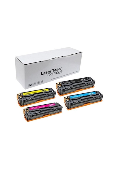 Hp 128A |Hp Ce320|Ce321|Ce322|Ce323 Hp Cp1525 Uyumlu Toner Seti