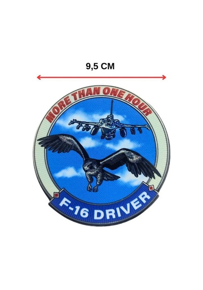 Single Sword More Than One Hour F-16 Driver Plastik Arma Patch Diğer