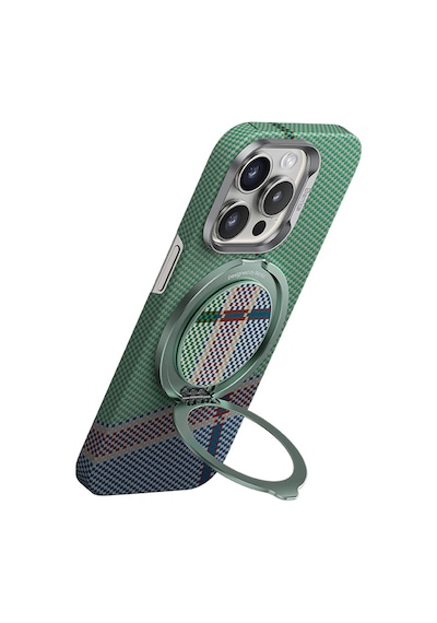 Benks Magnetik Özellikli 360 Dönebilen Passion Green 600d Kevlar Tasarımlı Parmak Ring Stand Yeşil