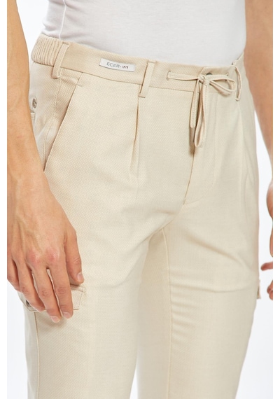 Ecer Liffey Pleated Kargo Pantolon-bej Bej