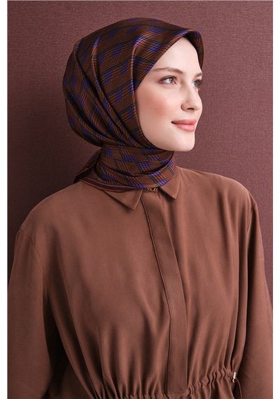 Armine Saf İpek Sura Eşarp 9626d 54 Pudra Gri