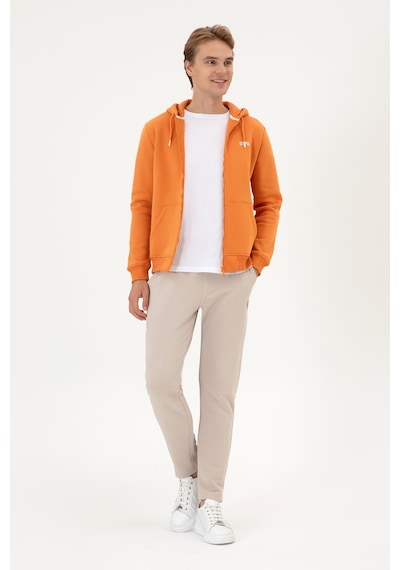 U.S. Polo Assn. Erkek Regular Fit Bakır Şardonlu Örme Hırka 50313755-VR182