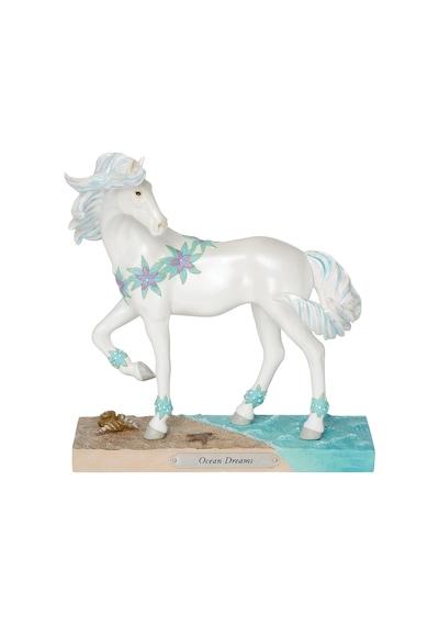 Enesco Boyalı Midilli İzi Okyanus Rüyası Heykelcik, 7,5 İnç, Çok Renkli