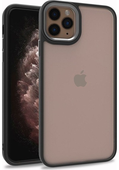 Apple Uyumlu iPhone 12 Pro Kılıf Zore Flora Kapak Siyah