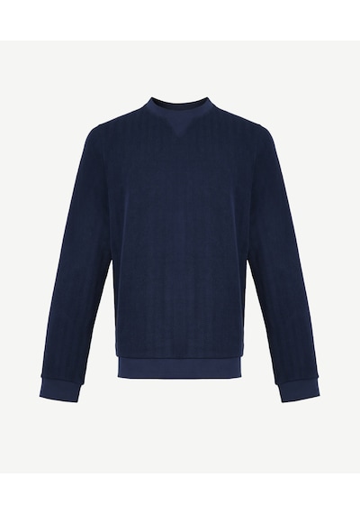 Yargıcı Bisiklet Yaka Uzun Kollu Sweatshirt Lacivert