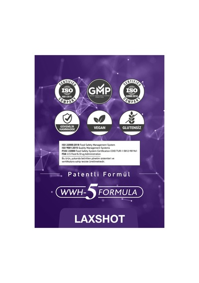 Laxshot Karnıyarık Otu, L-glutamin, Kara Halile, Karahindiba İçeren Gıda Takviyesi 7 Shot