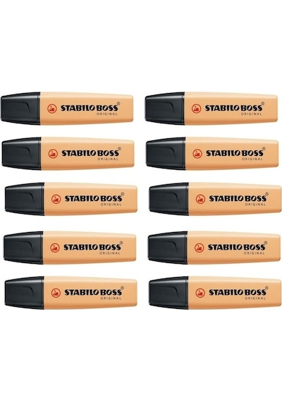 Stabilo Fosforlu Kalem Boss Orıgınal Pastel-Mat Turuncu 10'Lu Paket 70/125 Turuncu